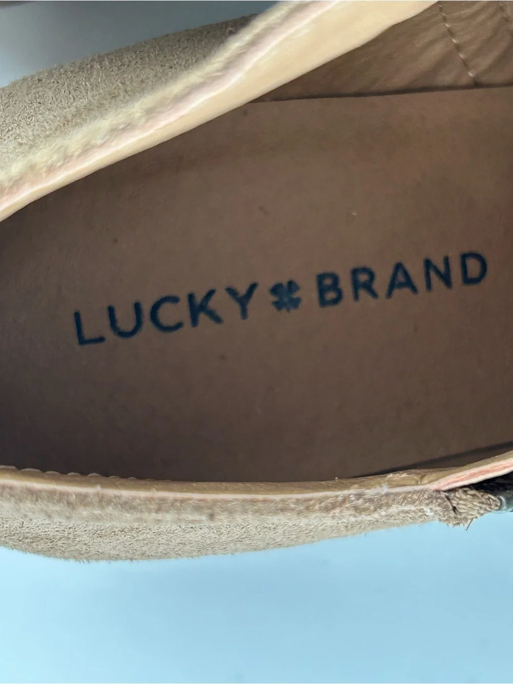 LUCKY BRAND BRIELLEY PERFORATED LEATHER ANKLE BOOTIES 9.5